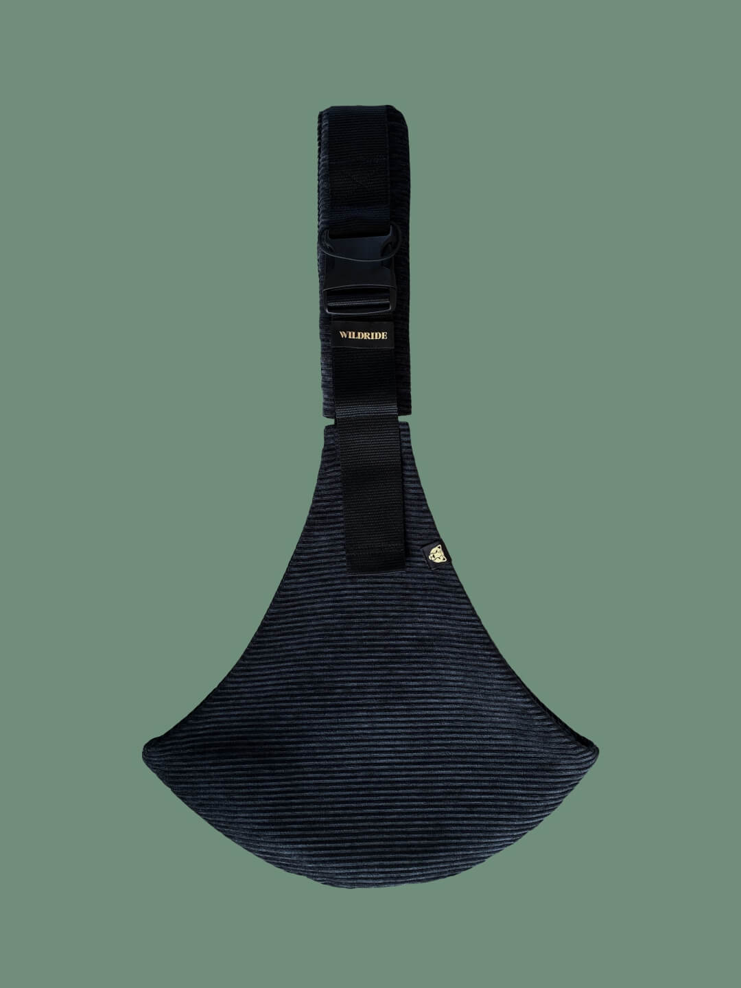 Wildride toddler swing carrier, corduroy black rib, Wildride väikelapse kandekott, must velvet