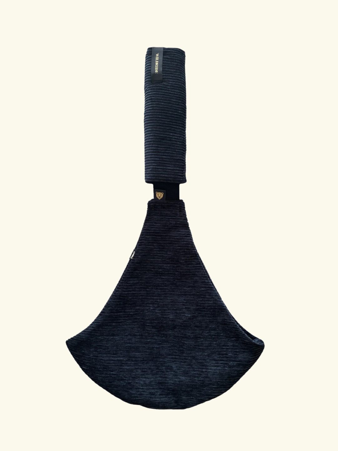 Wildride toddler swing carrier, corduroy black rib, Wildride väikelapse kandekott, must velvet