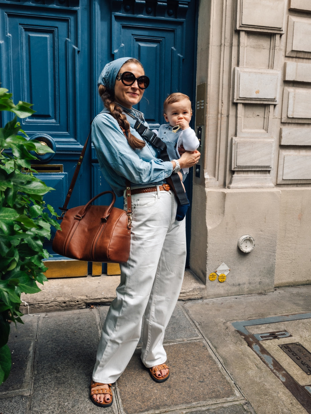 Wildride toddler swing carrier Indigo Stripes, Wildride väikelapse kandekott Indigo Stripes