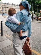 Wildride toddler swing carrier Indigo Stripes, Wildride väikelapse kandekott Indigo Stripes