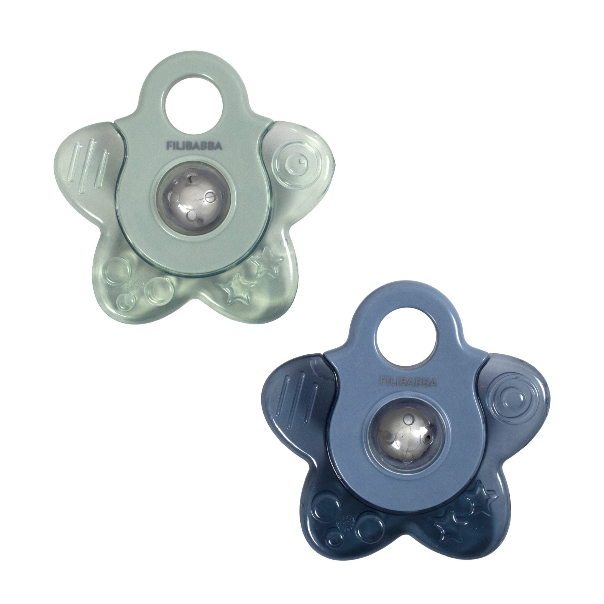 Filibabba Teether - Cooling Star 2-Pack, Filibabba jahutavad närimisrõngad, 2 pakk