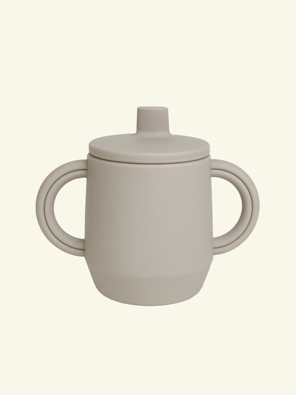 Atelier Keen Silicone Sippy Cup, Atelier Keen silikoonist sangadega joogitops, Greige