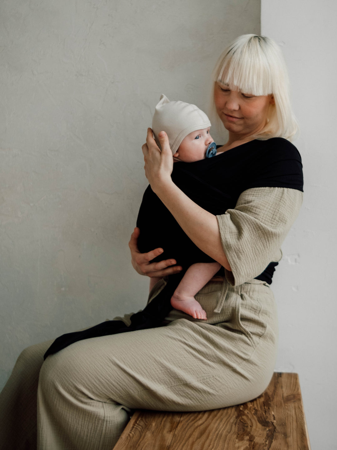 Babyluv Studio bamboo baby wrap Black Diamond, Babyluv Studio bambusest kandelina Black Diamond