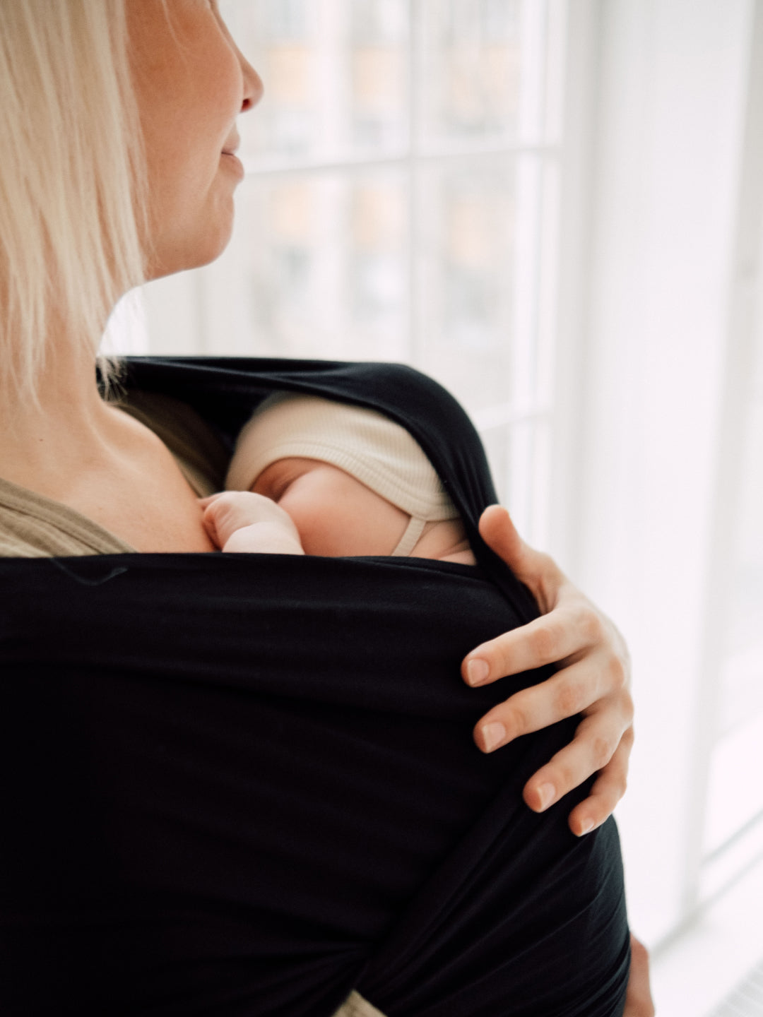 Babyluv Studio bamboo baby wrap Black Diamond, Babyluv Studio bambusest kandelina Black Diamond