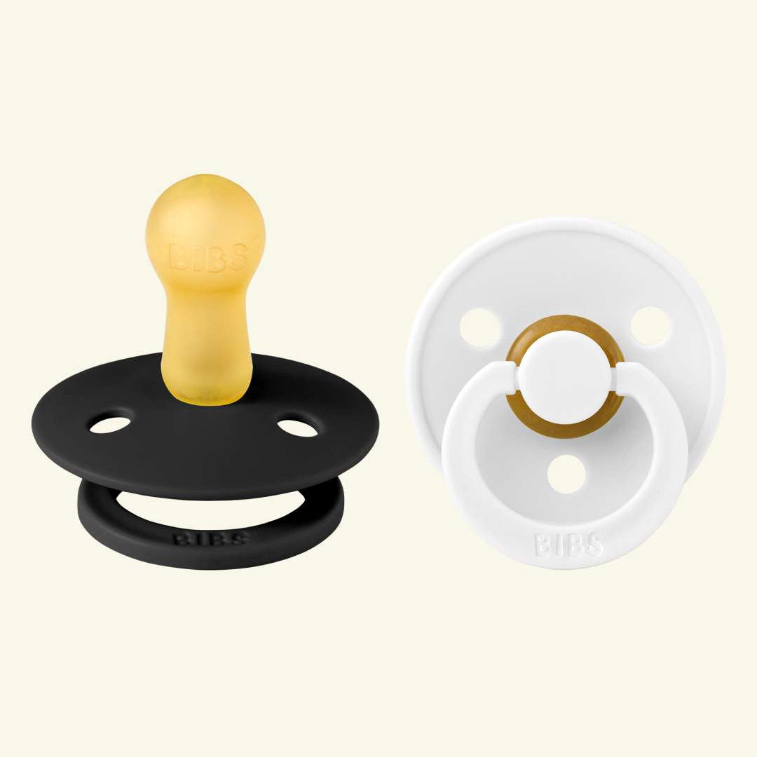 BIBS Colour Round pacifiers, BIBS Colour Round lutid, ümar kirsikujuline lutiots, looduslikust kummist lutid