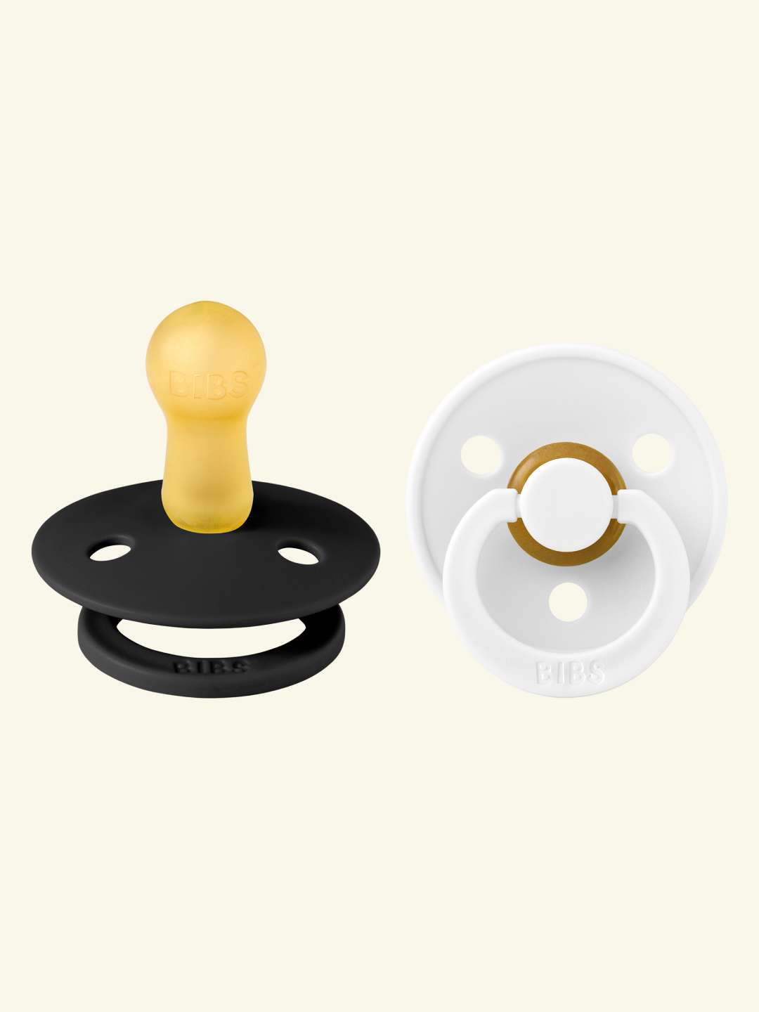 BIBS Colour Round pacifiers, BIBS Colour Round  lutid, ümar kirsikujuline lutiots, looduslikust kummist lutid