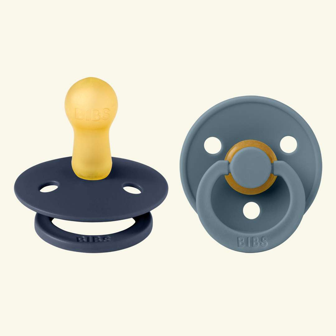 BIBS Colour Round pacifiers, BIBS Colour Round lutid, ümar kirsikujuline lutiots, looduslikust kummist lutid