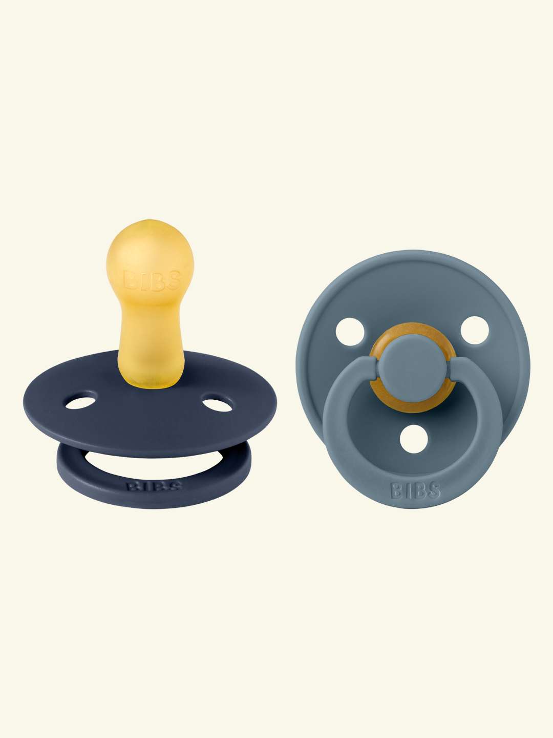 BIBS Colour Round pacifiers, BIBS Colour Round  lutid, ümar kirsikujuline lutiots, looduslikust kummist lutid