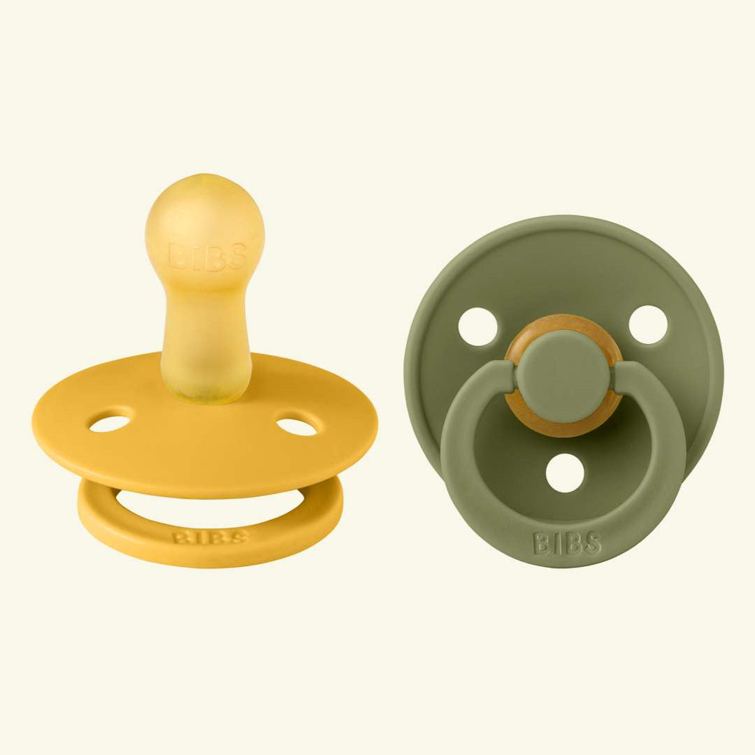 BIBS Colour Round pacifiers, BIBS Colour Round lutid, ümar kirsikujuline lutiots, looduslikust kummist lutid