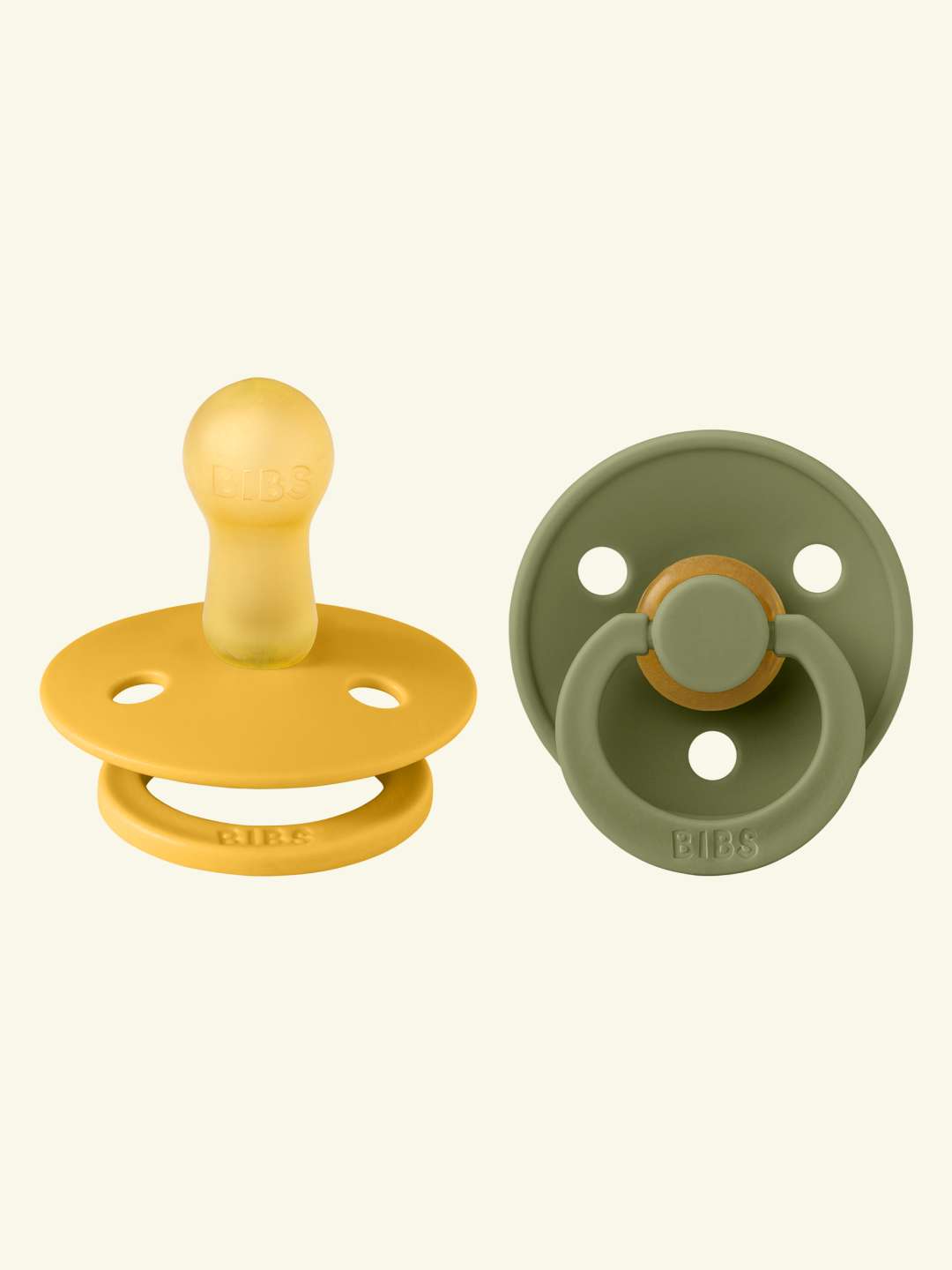 BIBS Colour Round pacifiers, BIBS Colour Round  lutid, ümar kirsikujuline lutiots, looduslikust kummist lutid