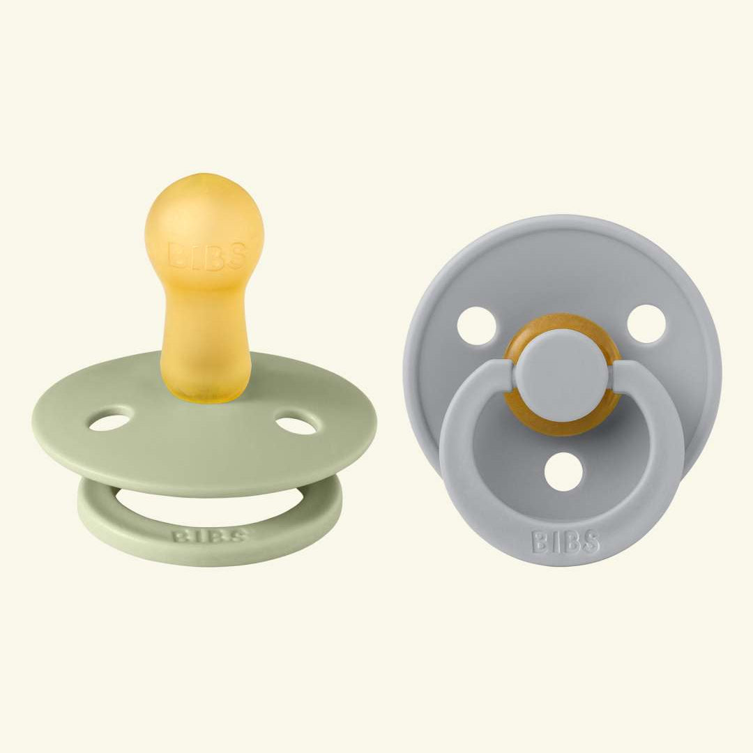 BIBS Colour Round pacifiers, BIBS Colour Round lutid, ümar kirsikujuline lutiots, looduslikust kummist lutid