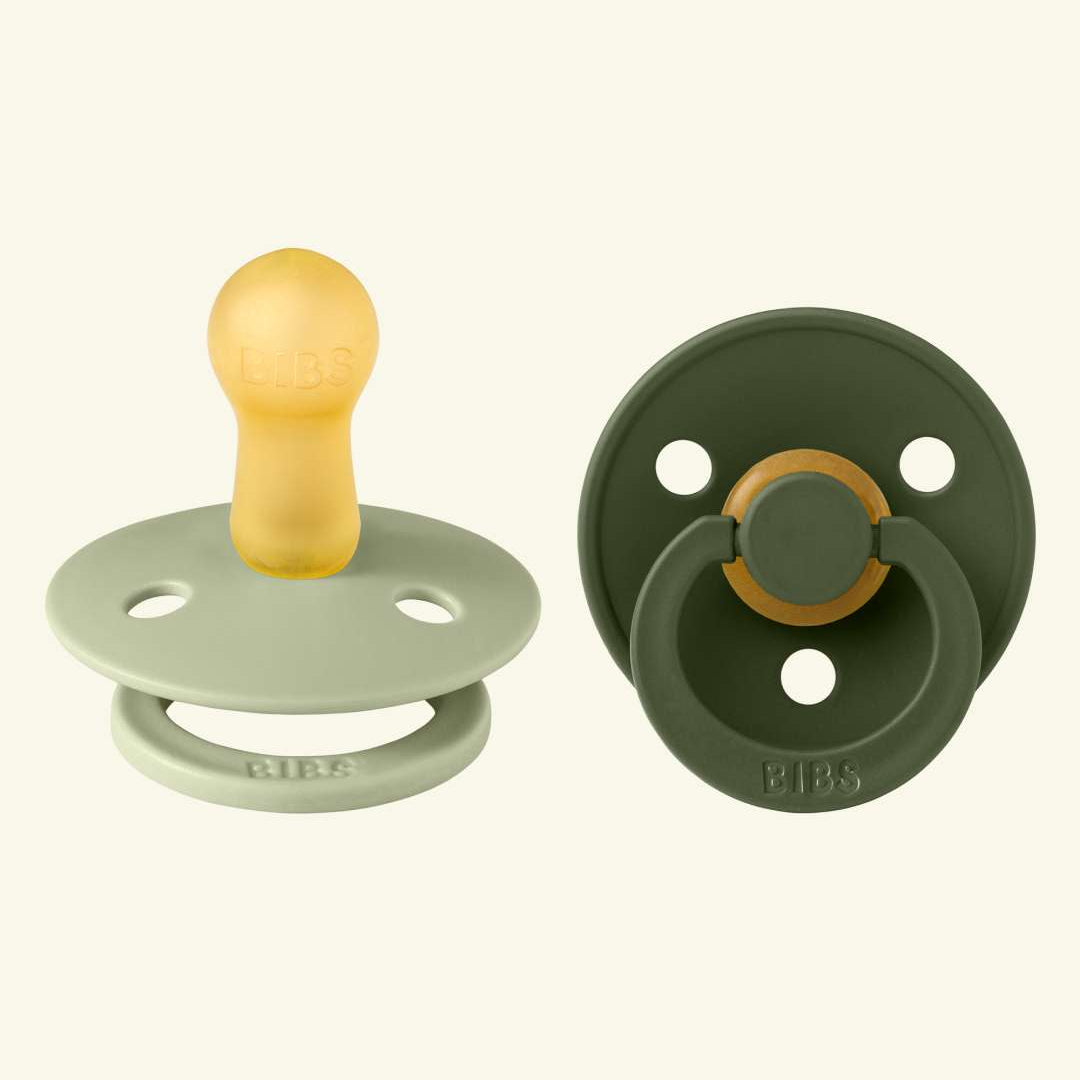 BIBS Colour Round pacifiers, BIBS Colour Round lutid, ümar kirsikujuline lutiots, looduslikust kummist lutid