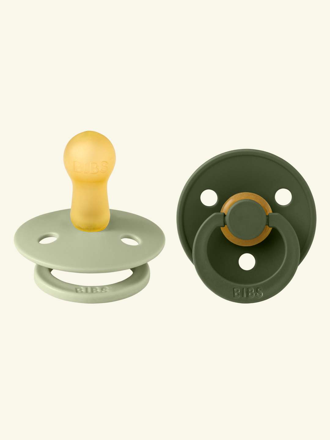 BIBS Colour Round pacifiers, BIBS Colour Round  lutid, ümar kirsikujuline lutiots, looduslikust kummist lutid