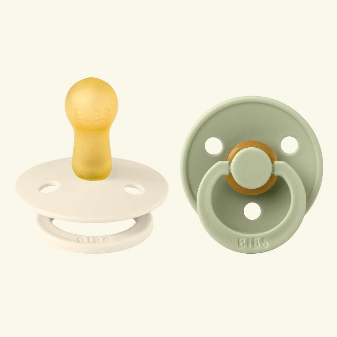 BIBS Colour Round pacifiers, BIBS Colour Round lutid, ümar kirsikujuline lutiots, looduslikust kummist lutid