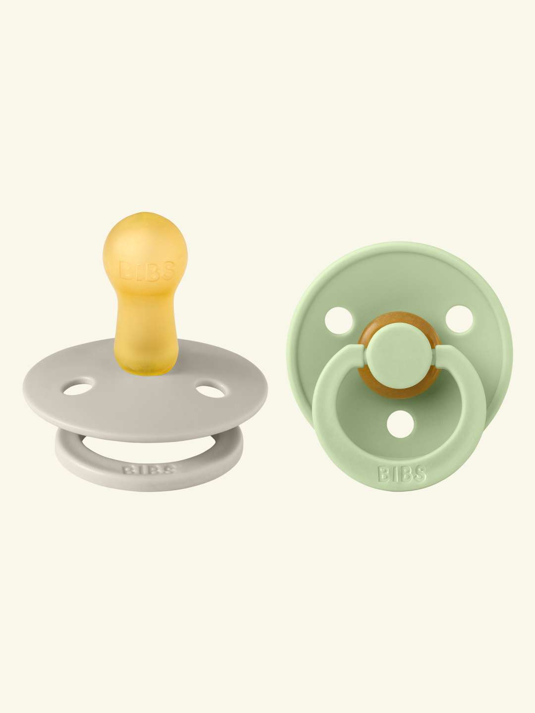 BIBS Colour Round pacifiers, BIBS Colour Round  lutid, ümar kirsikujuline lutiots, looduslikust kummist lutid
