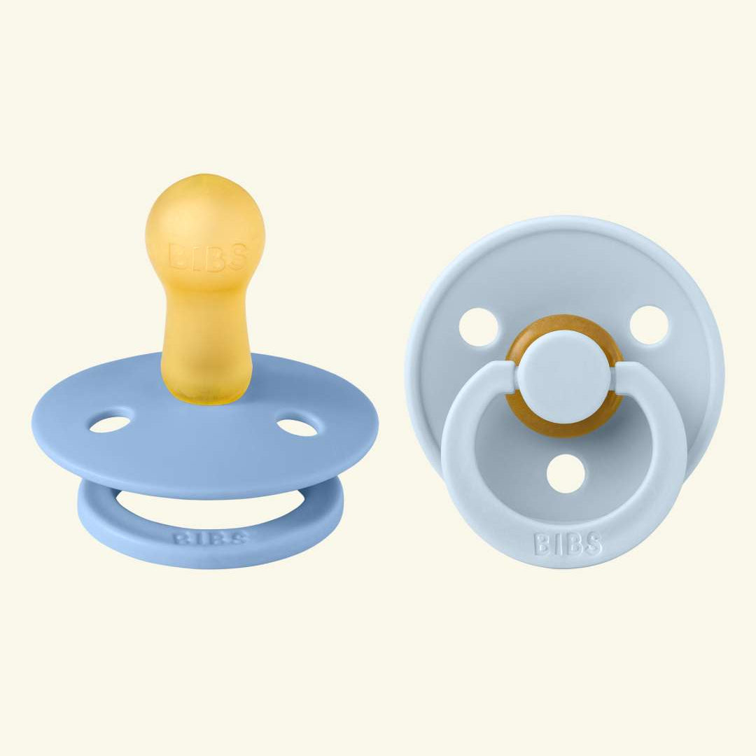 BIBS Colour Round pacifiers, BIBS Colour Round lutid, ümar kirsikujuline lutiots, looduslikust kummist lutid
