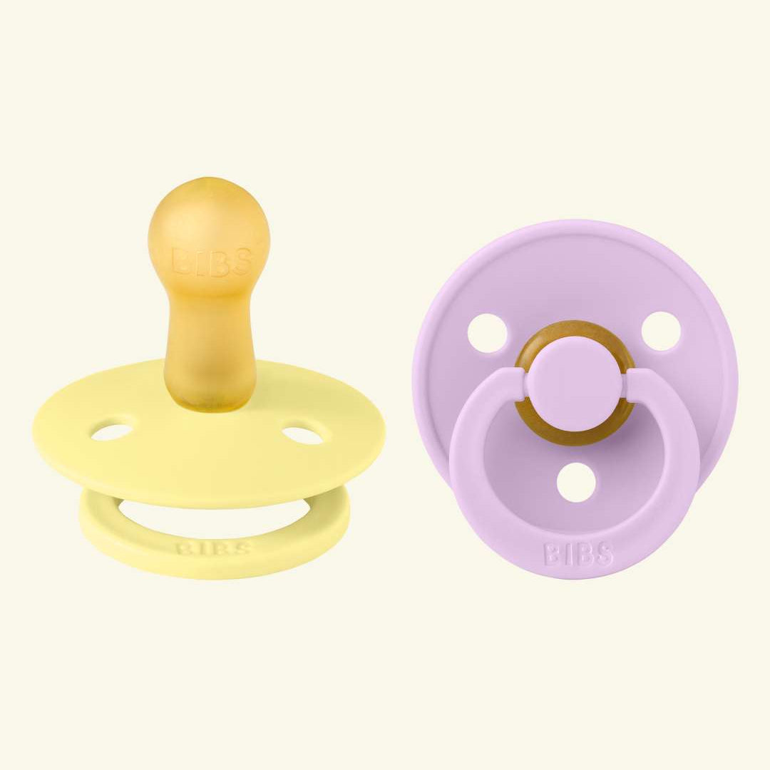 BIBS Colour Round pacifiers, BIBS Colour Round lutid, ümar kirsikujuline lutiots, looduslikust kummist lutid