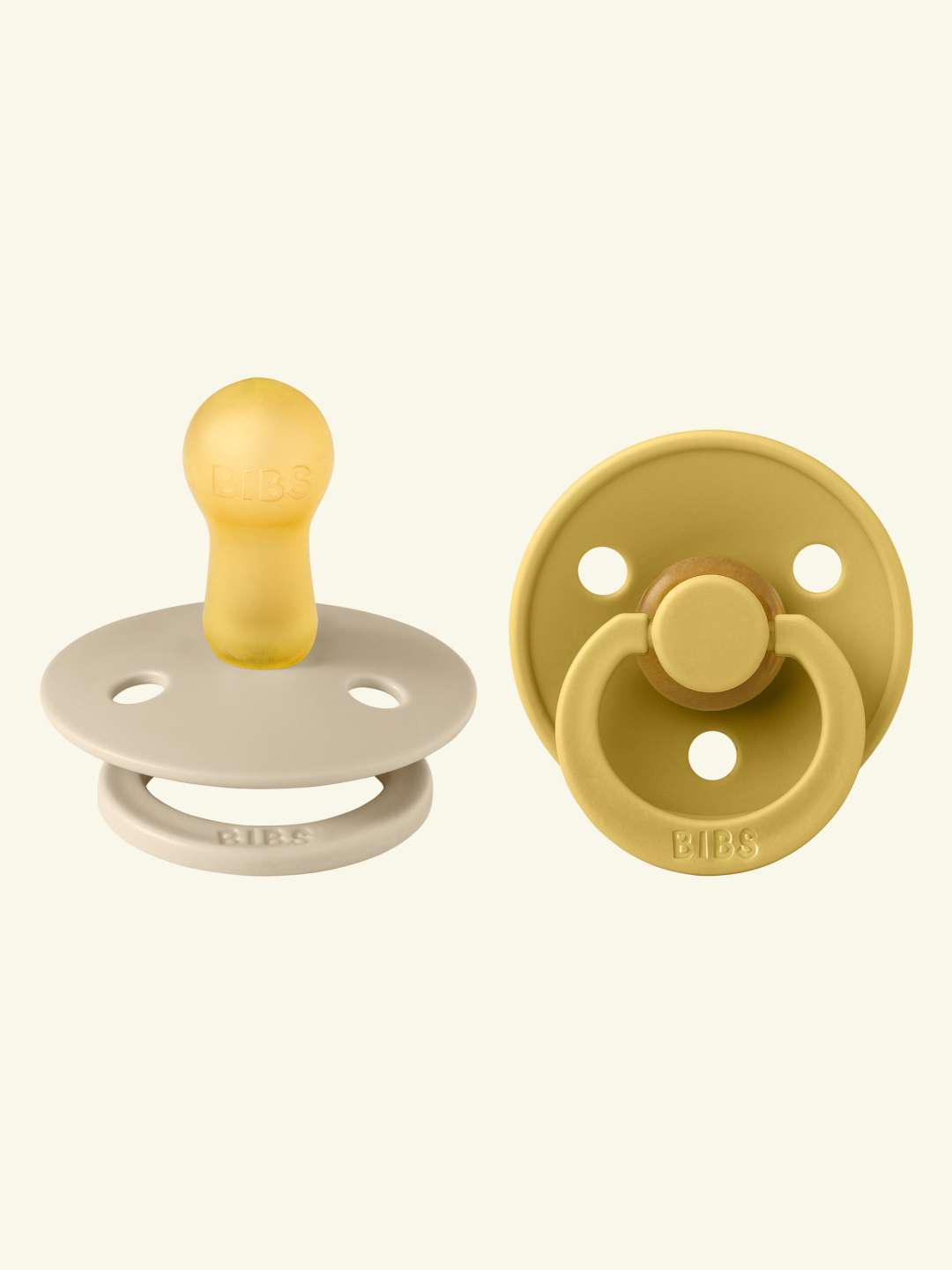 BIBS Colour Round pacifiers, BIBS Colour Round  lutid, ümar kirsikujuline lutiots, looduslikust kummist lutid