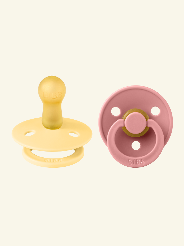 BIBS Colour Round pacifiers, BIBS Colour Round  lutid, ümar kirsikujuline lutiots, looduslikust kummist lutid