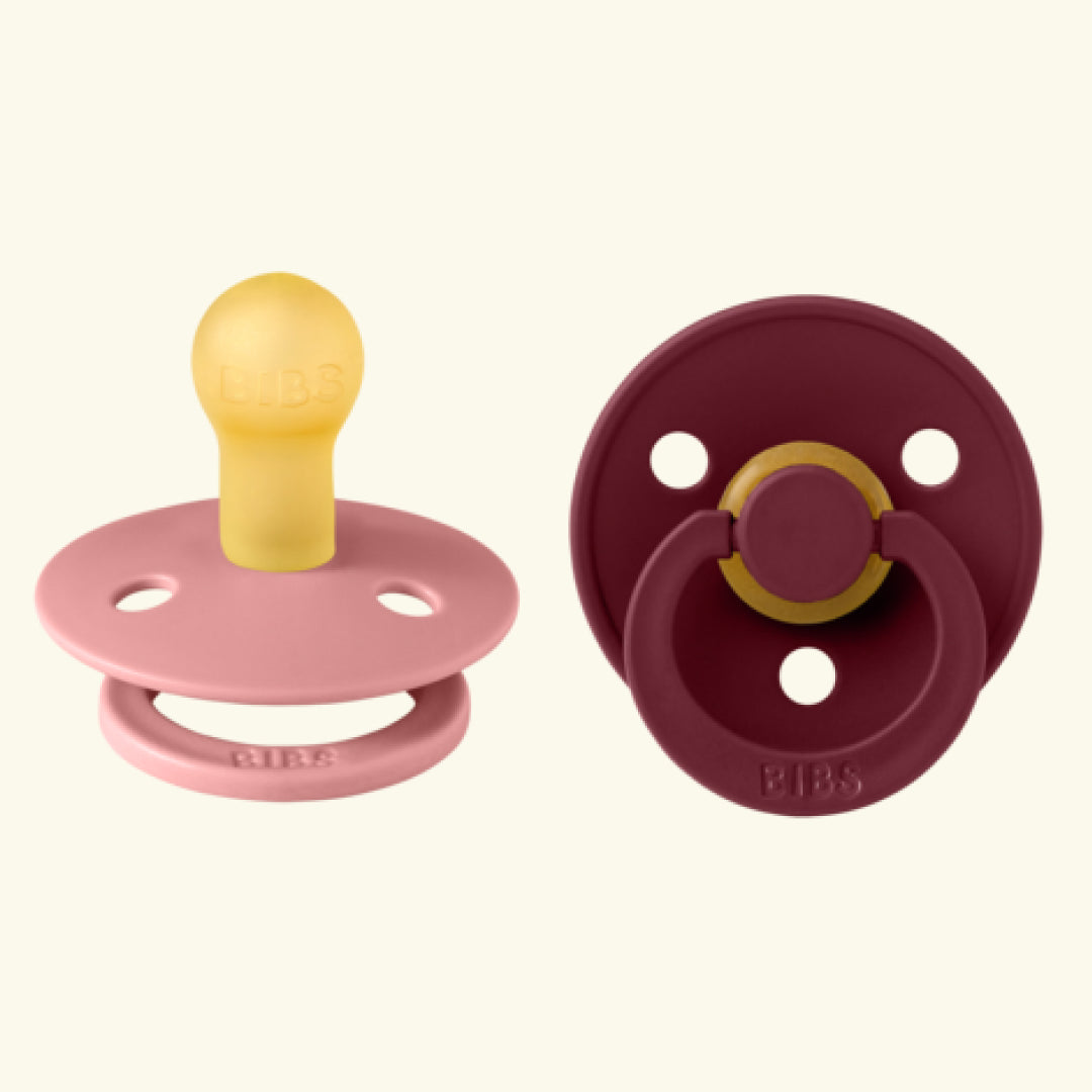 BIBS Colour Round pacifiers, BIBS Colour Round lutid, ümar kirsikujuline lutiots, looduslikust kummist lutid