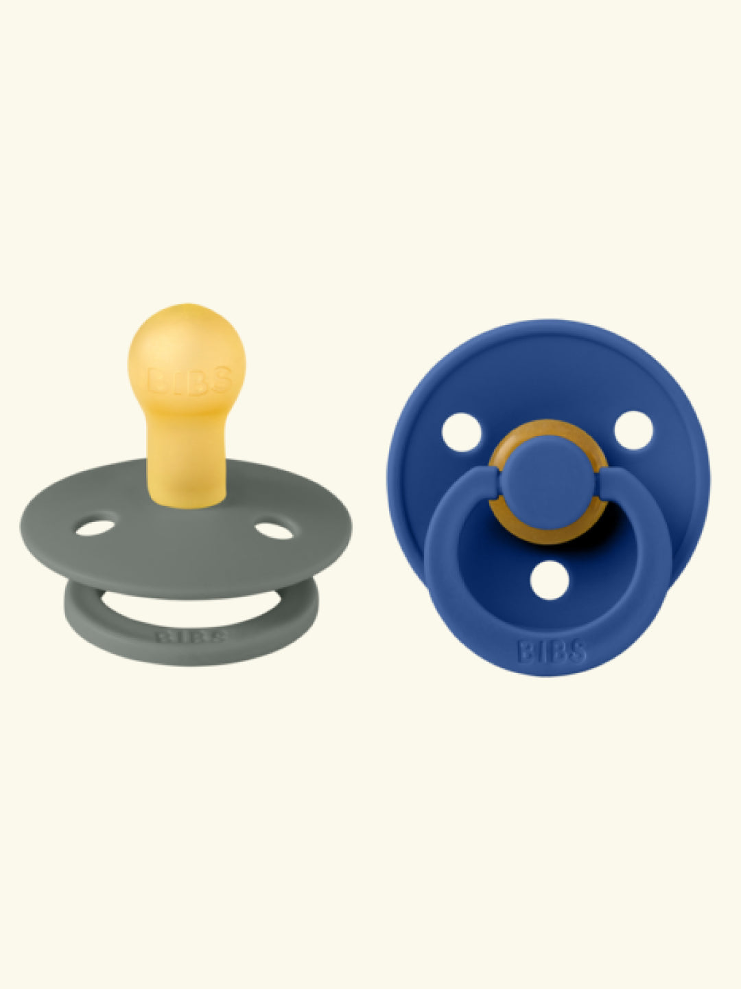 BIBS Colour Round pacifiers, BIBS Colour Round  lutid, ümar kirsikujuline lutiots, looduslikust kummist lutid