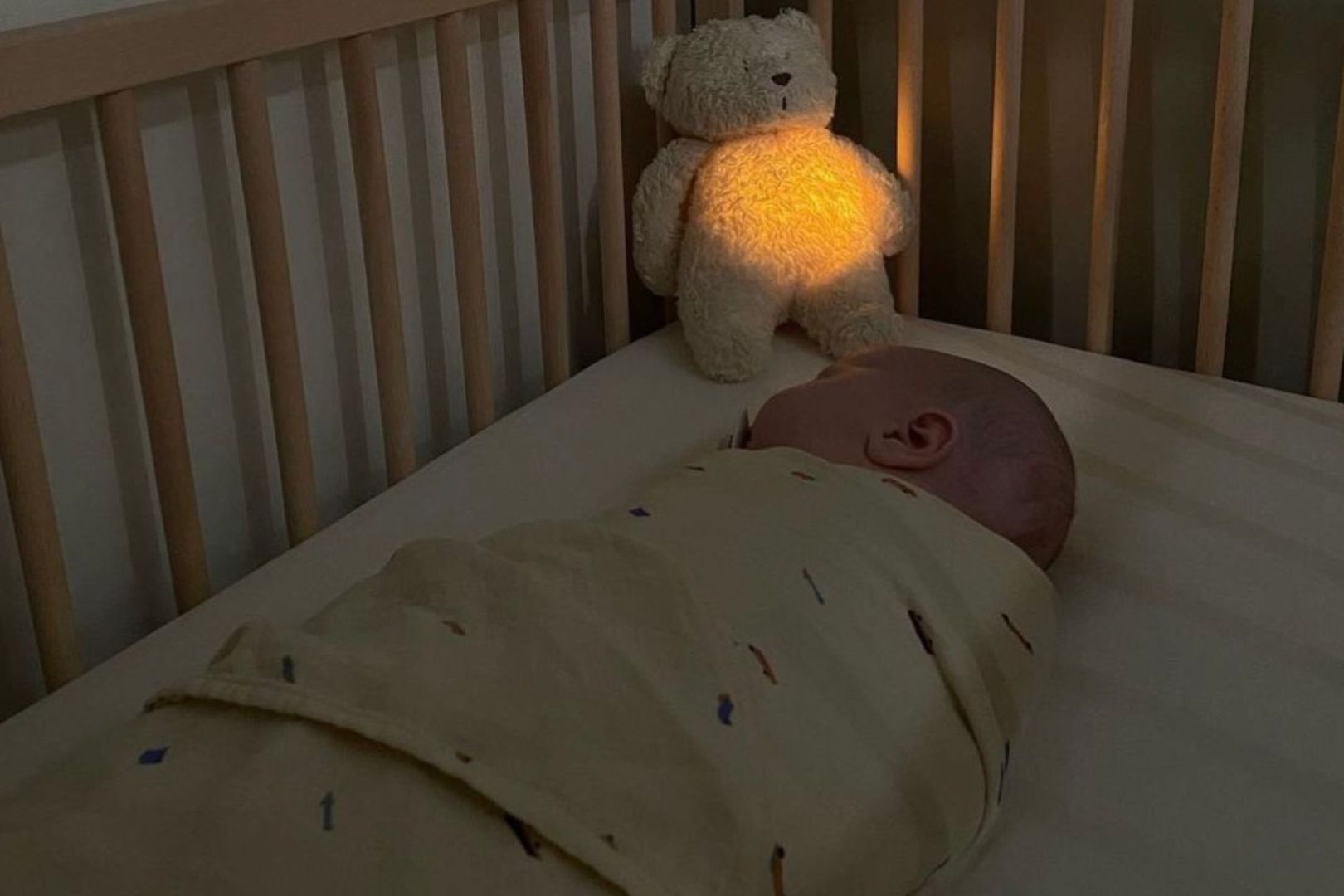 swaddling a baby to bamboo baby blanket