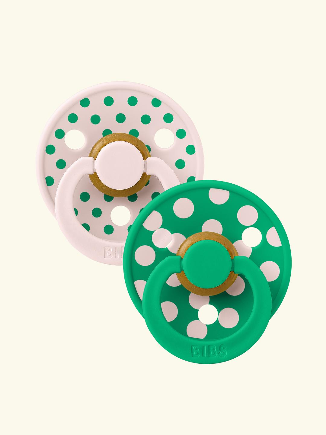 BIBS Studio Collection Colour Roudn Pacifiers Polka Dot, BIBS Studio Polka Dot kollektsioon, kirsikujulised lutid, cactus petal