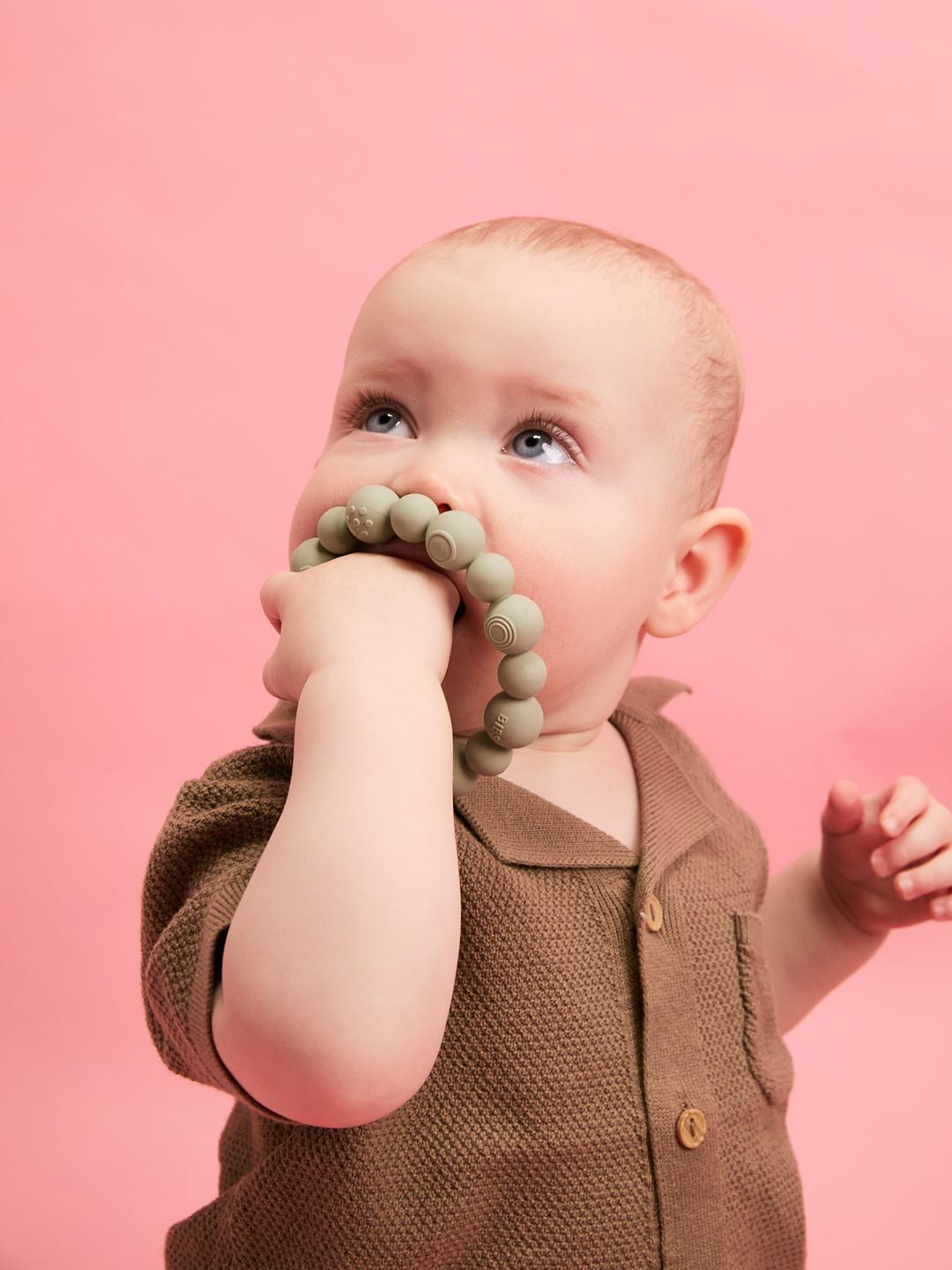 BIBS teething ring beaded, BIBS närimisrõngas närimislelu helmestega, pärlitega, all-groups