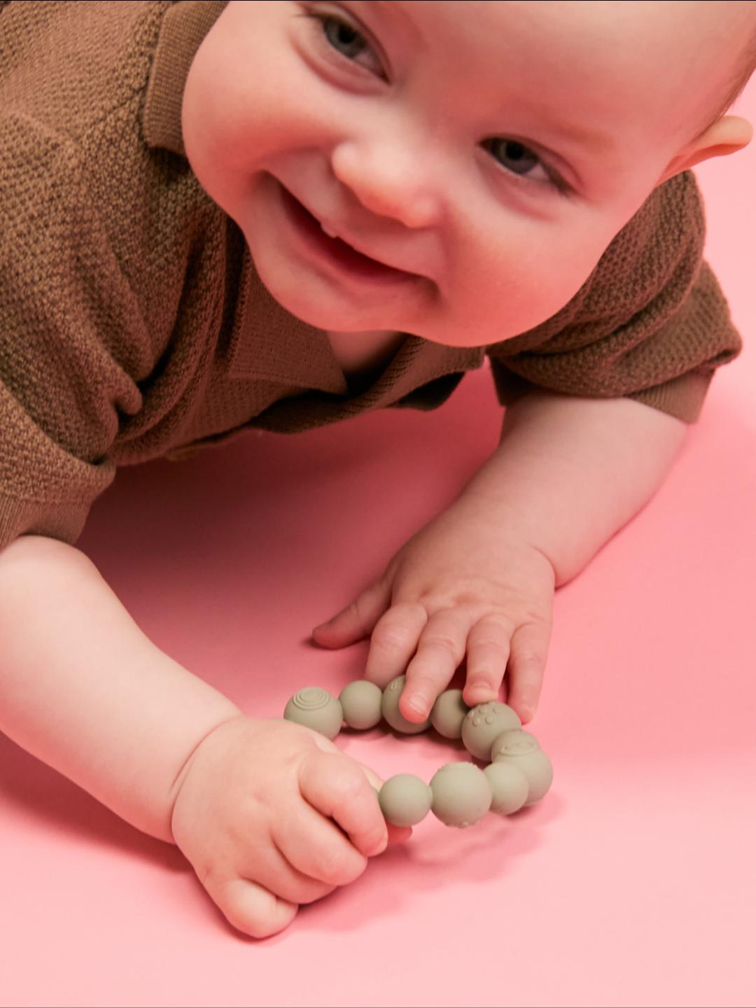 BIBS teething ring beaded, BIBS närimisrõngas närimislelu helmestega, pärlitega, all-groups