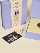 BIBS Baby on the way gift set, BIBS beebiootusest teatamise kinkekomplekt, olen rase teatamine