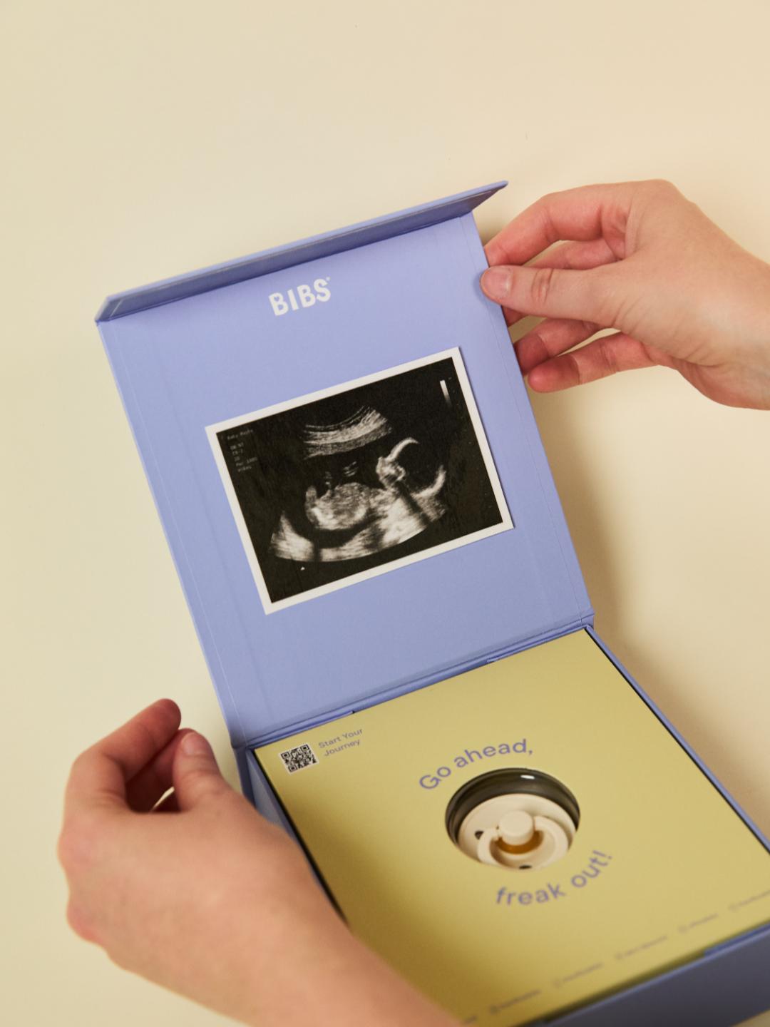 BIBS Baby on the way gift set, BIBS beebiootusest teatamise kinkekomplekt