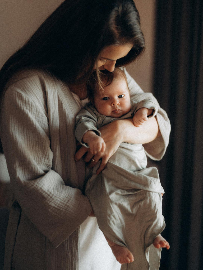 Babyluv Studio Muslin Robe - Moon