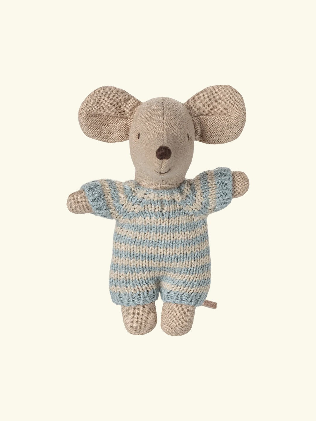 Maileg Baby Mouse in carry cot, Maileg beebihiir kandekotis