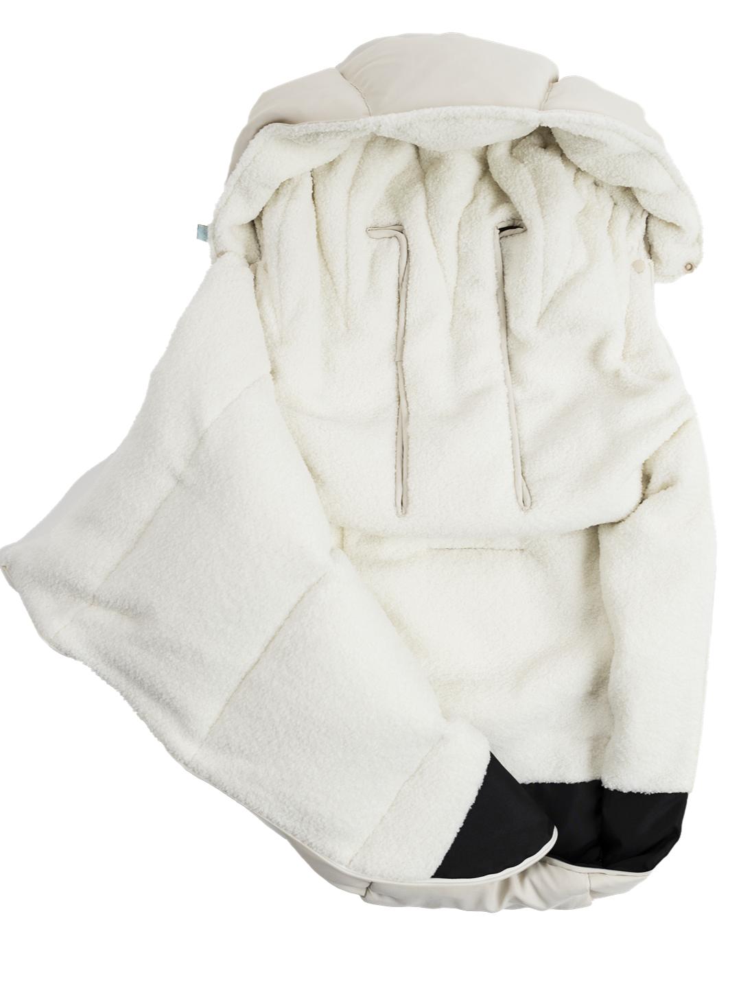 Najell universal Footmuff Wool & Down, Najell universaalne soojakott villa ja udusulgedega, Sleepcarrier, kärule, oat beige