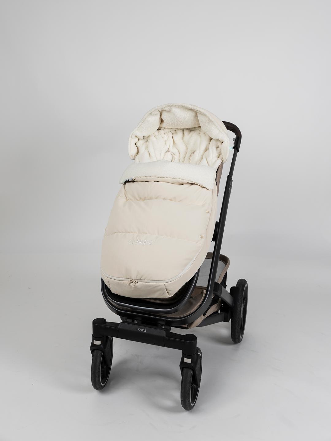Najell universal Footmuff Wool & Down, Najell universaalne soojakott villa ja udusulgedega, Sleepcarrier, kärule, oat beige
