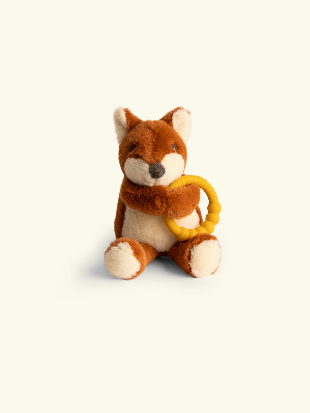 Filibabba rättle with teether fox, Filibabba silikoonist närimisrõngaga kõristi rebane