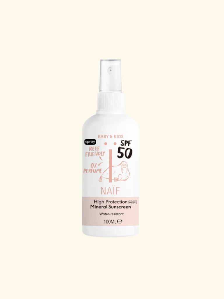 Naïf Baby & Kids Mineral Sunscreen Spray SPF50 Perfume-Free