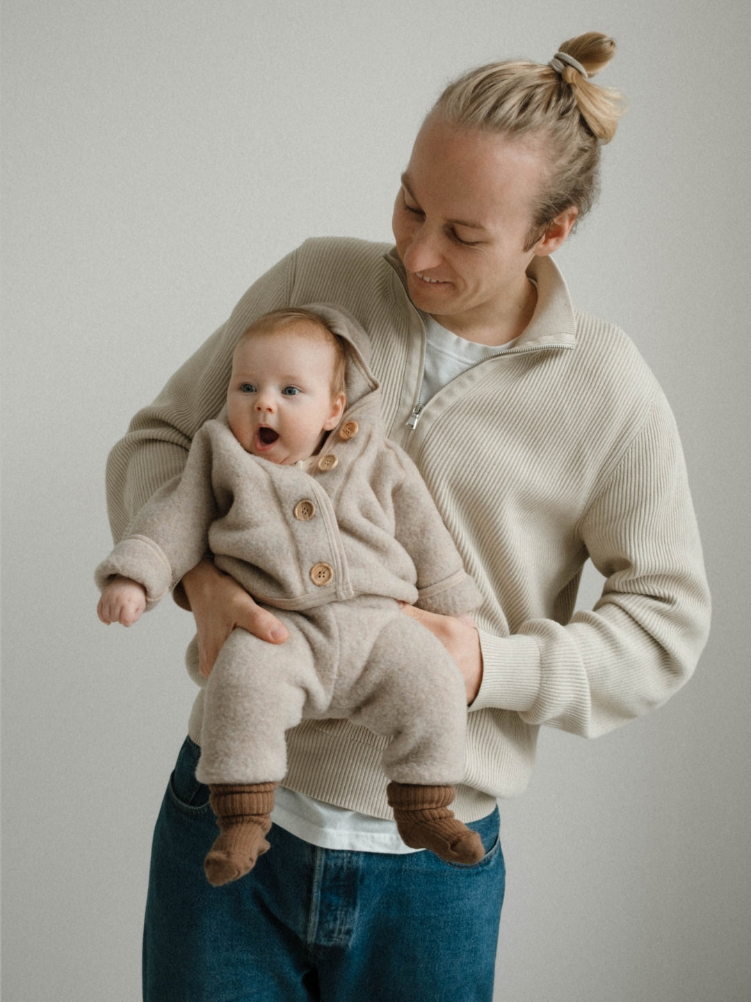 Babyluv Studio merino wool baby jacket and pants, meriinovillane jakk ja püksid beebile