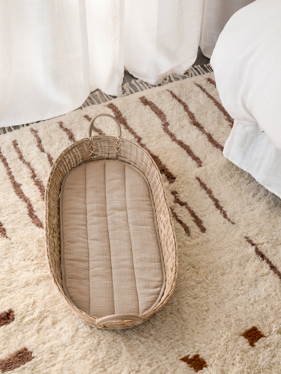 Olli Ella Bayu Rattan Changing Basket Babyluv