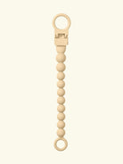 BIBS pacifier clip beaded, BIBS lutikett helmestega, pärlitega, pale butter