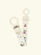 BIBS x MOOMIN pacifier loop clip, BIBS X MUUMI kollektsioon lutikett, Ivory