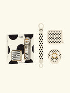 BIBS Sooth&Go Gift Set, Colour Round Pacifier, pacifier box and pacifier clip, Polka Dots, BIBS kinkekomplekt beebilutt, lutikarp ja lutikett, all-groups