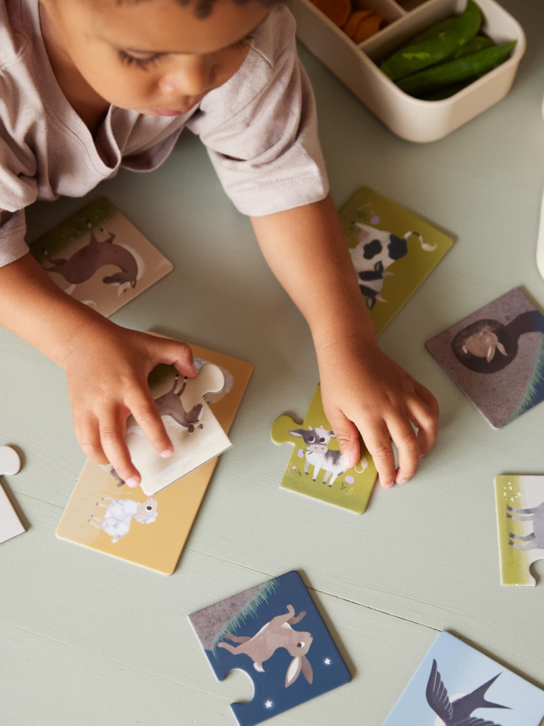 Filibabba parent and baby puzzle Farm animals, Filibabba emme ja loomapoja pusle taluloomad