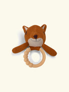 Filibabba rattle with silicone teether frey the fox, Filibabba kõristi silikoonist närimisrõngaga - rebane