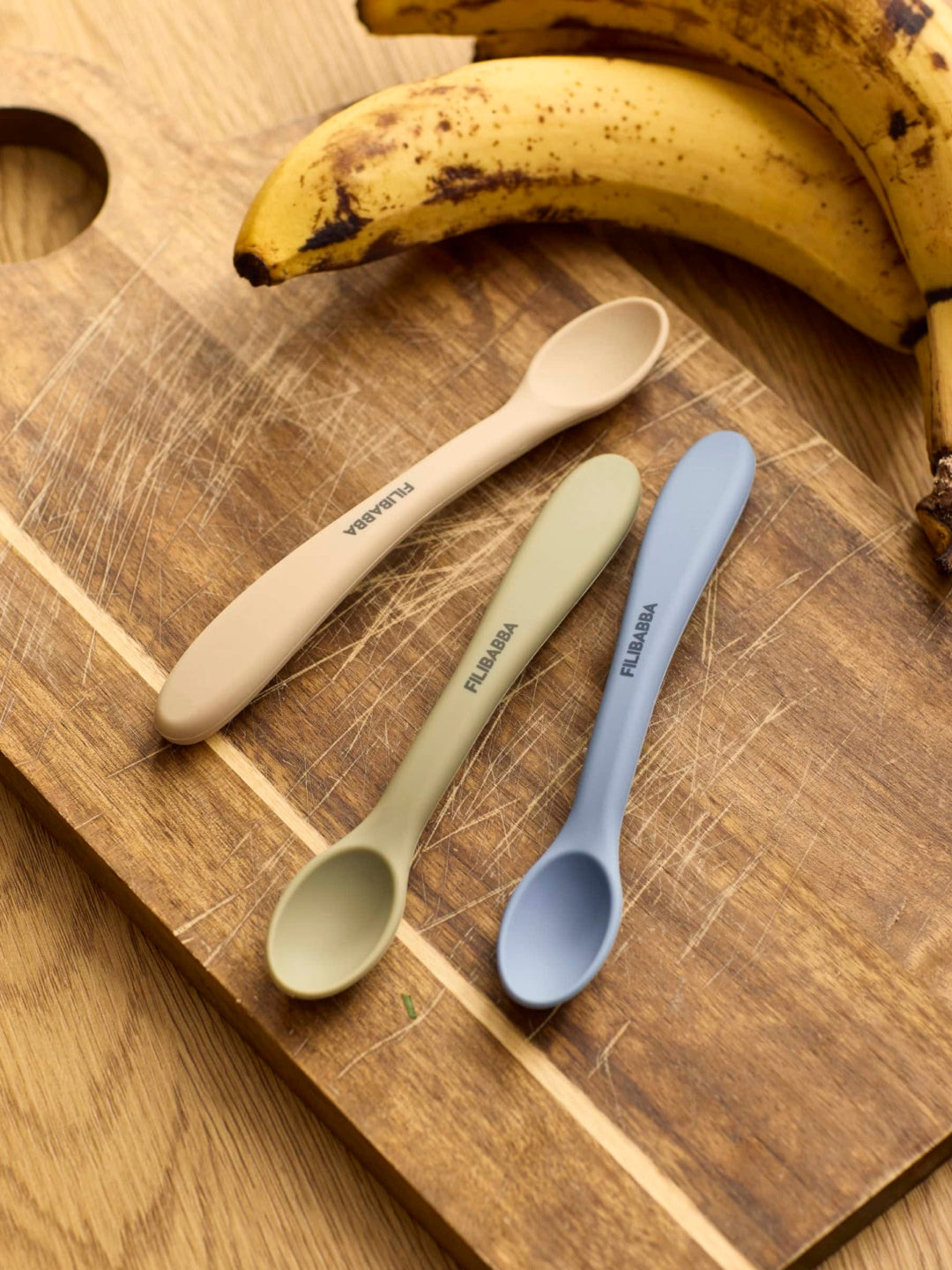Filibabba silicone feeding spoons, 3-pack, Filibabba silikoonist beebilusikad, 3-pakk, all-groups