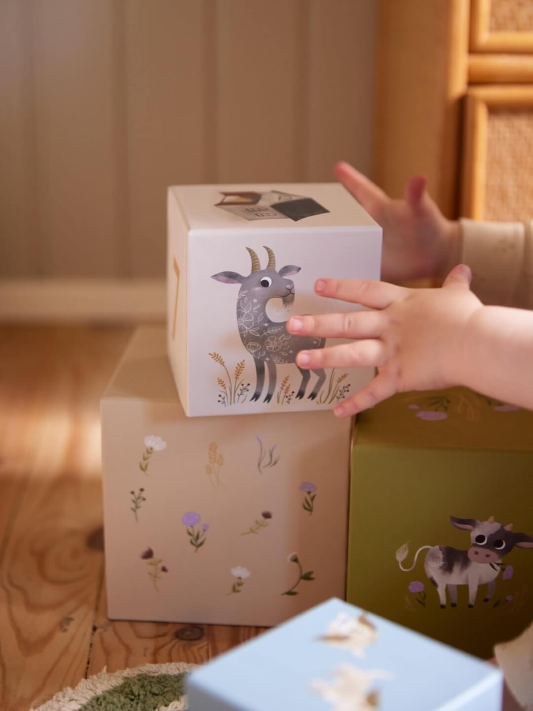 Filibabba stacking blocks, magic farm, Filibabba ladumiskuubikud, farm, talu