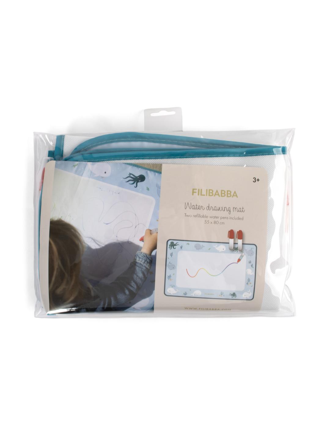Filibabba Water Drawing Mat, Christian's Whale Tales, Filibabba veega joonistusmatt vaalateemaline