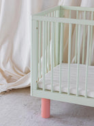 Karl & Fric Nox Cot - Blue, Karl & Fric beebivoodi, võrevoodi, beebi võrevoodi, Pistachio & Pink