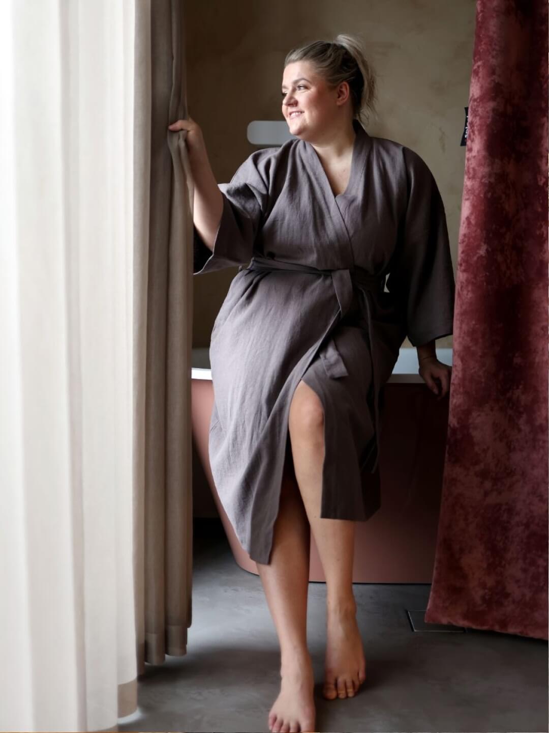 Haruu linen bathrobe, Haruu linane hommikumantel, all-groups