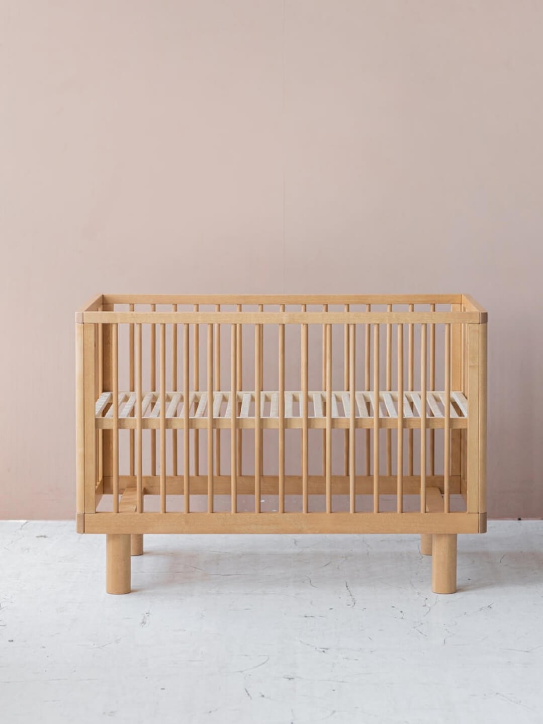 Karl & Fric Nox Cot + Conversion Rail - Natural Wood – Babyluv